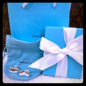 Tiffany Elsa Peretti Bean Design Cuff Links